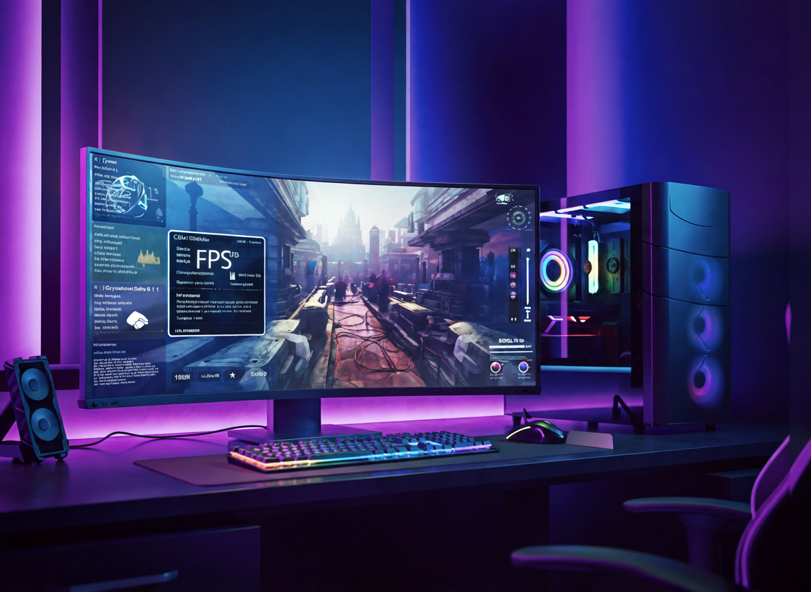 Escritorio de Windows 11 con un juego abierto y un PC gamer